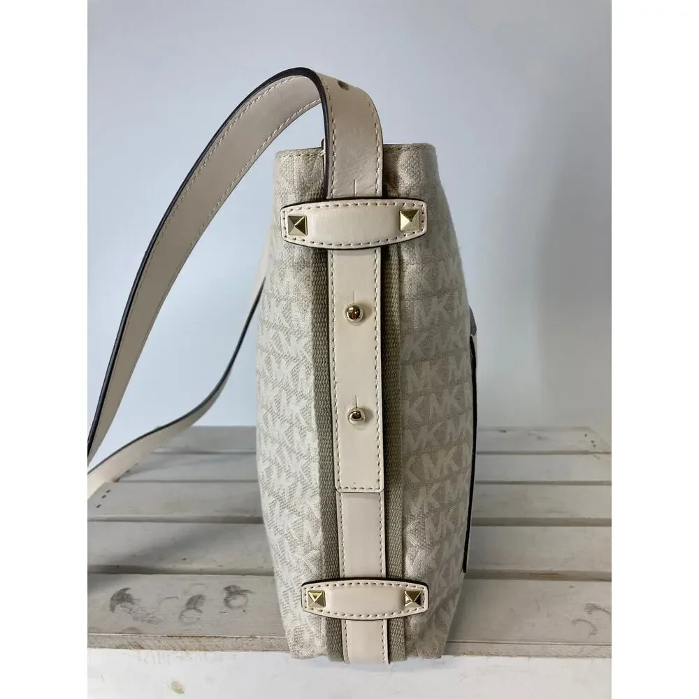 MICHAEL KORS N S GRIFFIN MESSENGER JACQUARD CROSSBODY